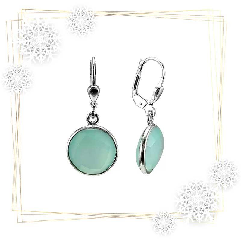 Chalcedon-Ohrhänger