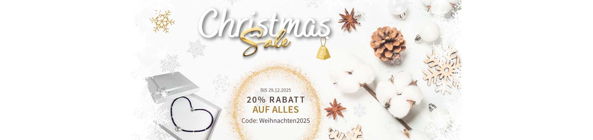 Schmuck-Sale 20% Rabatt mit Code: Weihnachten2025