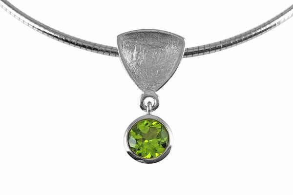 Anhänger Silber 925 Trillion konkav eismatt...