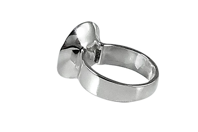 Ring Silber 925 Schale mit Süsswasser-Zuchtperle Brautschmuck