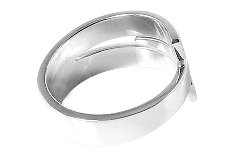 Ring *Indira* Silber 925 offen Serie Kühle Eleganz eismatt gebürstet